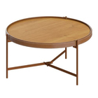 Mesa Aqua Centro Pequena - Nature/cobre