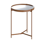 Mesa Aqua Lateral Grande - Espelho/cobre