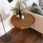 Mesa Aqua Lateral Grande - Freijó/cobre