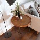 Mesa Aqua Lateral Grande - Freijó/grafite