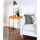 Mesa Aqua Lateral Grande - Nature/cobre