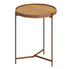 Mesa Aqua Lateral Grande - Nature/cobre