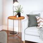 Mesa Aqua Lateral Pequena - Nature/cobre