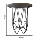 Mesa Aramada Alta Hexágono Cozinha Bar Base Ferro Preto Tampo