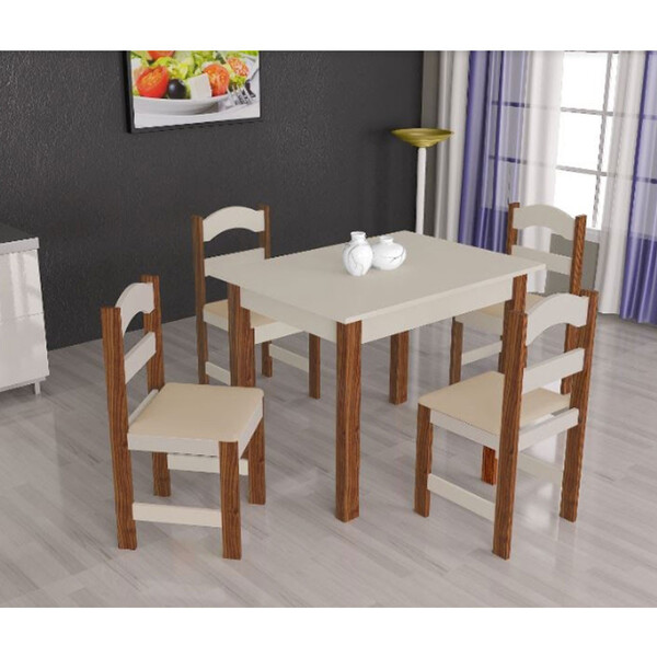 Mesa Arauna Com 4 Cadeiras Primavera