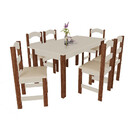 Mesa Arauna Com 6 Cadeiras Primavera