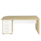 Mesa Artany Tamburato Com Gavetas Lado Esquerdo