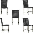 Mesa Ascoli 120 Cm Com 6 Cadeiras Cannes De Alumínio, Pintura