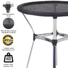 Mesa Ascoli Em Alumínio Com O Tampo Tramado Para Cozinha, Edí