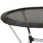 Mesa Ascoli Em Alumínio Com O Tampo Tramado Para Cozinha, Edí