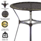 Mesa Ascoli Tampo Tramado Em Alumínio Para Cozinha, Edícula,