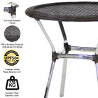 Mesa Ascoli Tampo Tramado Em Alumínio Para Cozinha, Edícula,