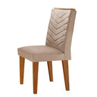 Mesa Aster 180 Tampo Em Mdf Canto Reto Com 6 Cadeiras Liz Mod