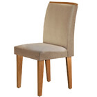 Mesa Aster 180 Tampo Em Mdf Canto Reto Com 6 Cadeiras Lunara