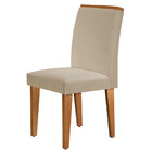 Mesa Aster 180 Tampo Em Mdf Canto Reto Com 6 Cadeiras Lunara