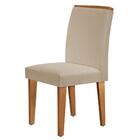 Mesa Aster 180 Tampo Em Mdf Canto Reto Com 6 Cadeiras Lunara