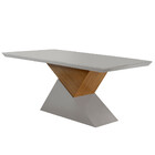 Mesa Aster 180 Tampo Em Mdf E Vidro Com 6 Cadeiras Liz Moderna