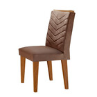 Mesa Aster 180 Tampo Em Mdf E Vidro Com 6 Cadeiras Liz Moderna