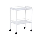 Mesa Auxiliar 40 X 60 X 80 Com Varanda E Rodizios Pintura Epo