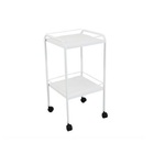 Mesa Auxiliar  40 X 40 X 80 Pintura Epóxi Com Rodizios