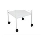 Mesa Auxiliar  40 X 40 X 80 Pintura Epóxi Com Rodizios