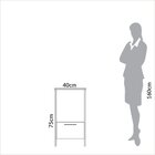 Mesa Auxiliar Com 1 Gaveta Industrial Freijó/preto