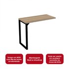 Mesa Auxiliar Complementar Industrial 90x45 Cm Pandin Móveis