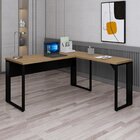 Mesa Auxiliar Direita/esquerda 90x45cm Pé Quadro Tampo Com 30