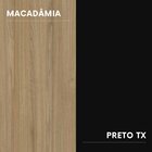 Mesa Auxiliar Direita Esquerda Pé Painel 90cm Tampo Amadeirad