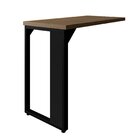 Mesa Auxiliar Direita Esquerda Pé Quadro 90cm Tampo Amadeirad