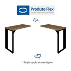 Mesa Auxiliar Direita Esquerda Pé Quadro 90cm Tampo Amadeirad