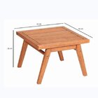 Mesa Auxiliar Em Madeira Maciça 50cmx50cm Ipanema