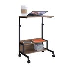 Mesa Auxiliar Móvel Com Regulagem De Altura Artetube  Montana