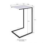 Mesa Auxiliar Multifuncional De Apoio Cuba Ud Treparoni Branco