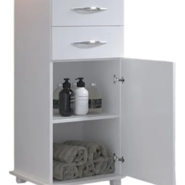 Mesa Auxiliar Para Cozinha Multiuso Branco Porta Bebedouro