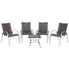 Mesa Baixa Colombia Com 4 Cadeiras Colombia Em Aluminio E Fib