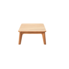 Mesa Baixa para Jardim Livas Retangular 35x70x124,5cm Teca Marrom Naterial