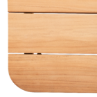 Mesa Baixa para Jardim Livas Retangular 35x70x124,5cm Teca Marrom Naterial