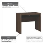 Mesa Balcão Escritório Para Notebook Com 1 Gaveta - Wengue/pr