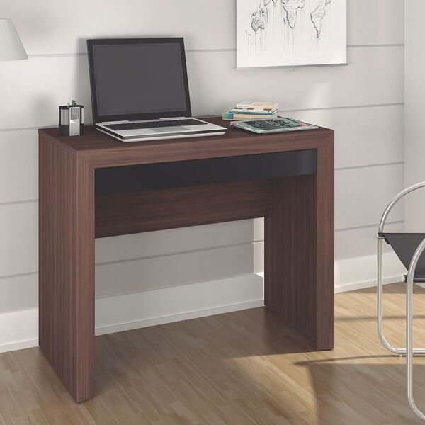 Mesa Balcão Escritório Para Notebook Com 1 Gaveta - Wengue/pr