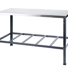 Mesa Bancada De Serviço Industrial Com Tampo Em Aço Inox 150x