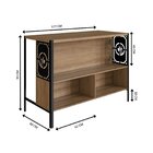 Mesa Bancada Gourmet Estilo Industrial 127cm Preto/mel