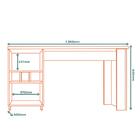 Mesa Bancada Ilha Gourmet 136 Cm Vera Bve06 Mxm