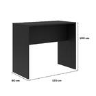 Mesa Bancada Ilha Para Cozinha Miami Carraro Preto Touch