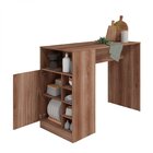 Mesa Bancada Para Cozinha 1 Porta 5 Nichos 1 Prateleira Brv M