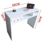 Mesa Bancada Para Manicure Branca Em Mdf