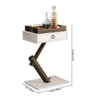 Mesa Bar Com Bandeja Mali Edn Móveis Off White