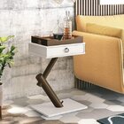 Mesa Bar Com Bandeja Mali Edn Móveis Off White