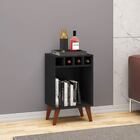 Mesa Bar Retrô 43 X 71 Cm Nicho Adega Mdp Preto - Clicklar