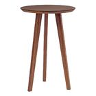 Mesa Bar Vértice 60cm Em Madeira Maciça - Nozes